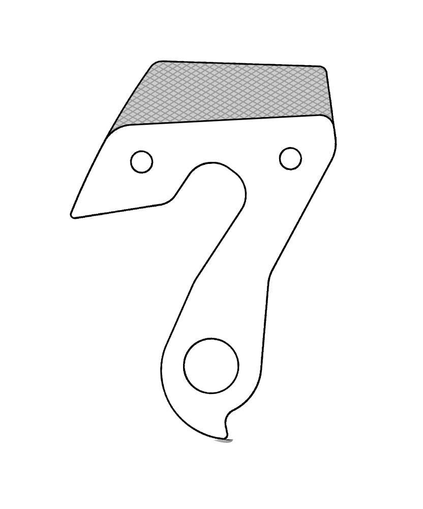 Marwi Schaltauge GH-272 inkl. Schrauben für Bergamont, Aluminium, schwarz