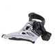 SHIMANO Umwerfer DEORE FD-M4100 2-fach MTB Schelle mittig Front-Pull - präzise Kettenführung für moderne MTB-Antriebe
