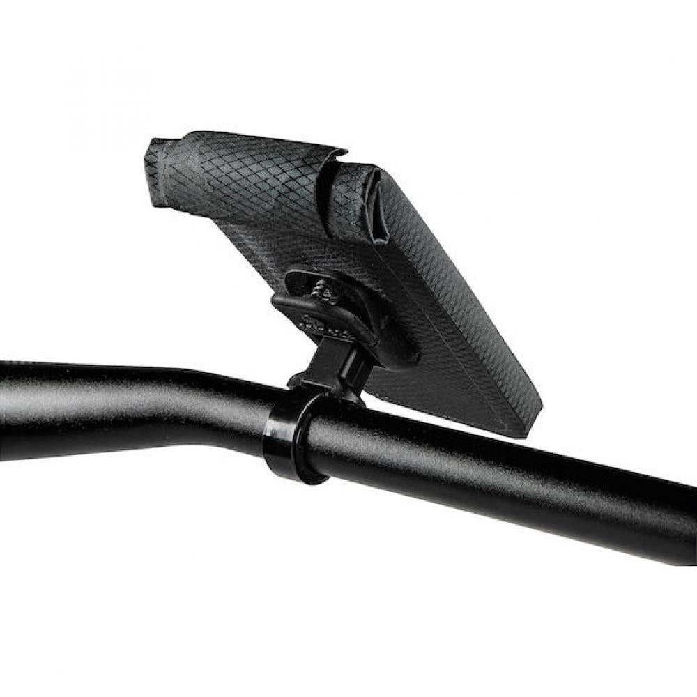 Merida wasserdichte Smartphonetasche L Schwarz mit sicherer Lenkermontage am Fahrradlenker.