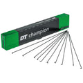 DT Swiss Speiche Champion 2.0 VE100 284 mm schwarz - robuste Laufrad-Speiche für Straße & MTB