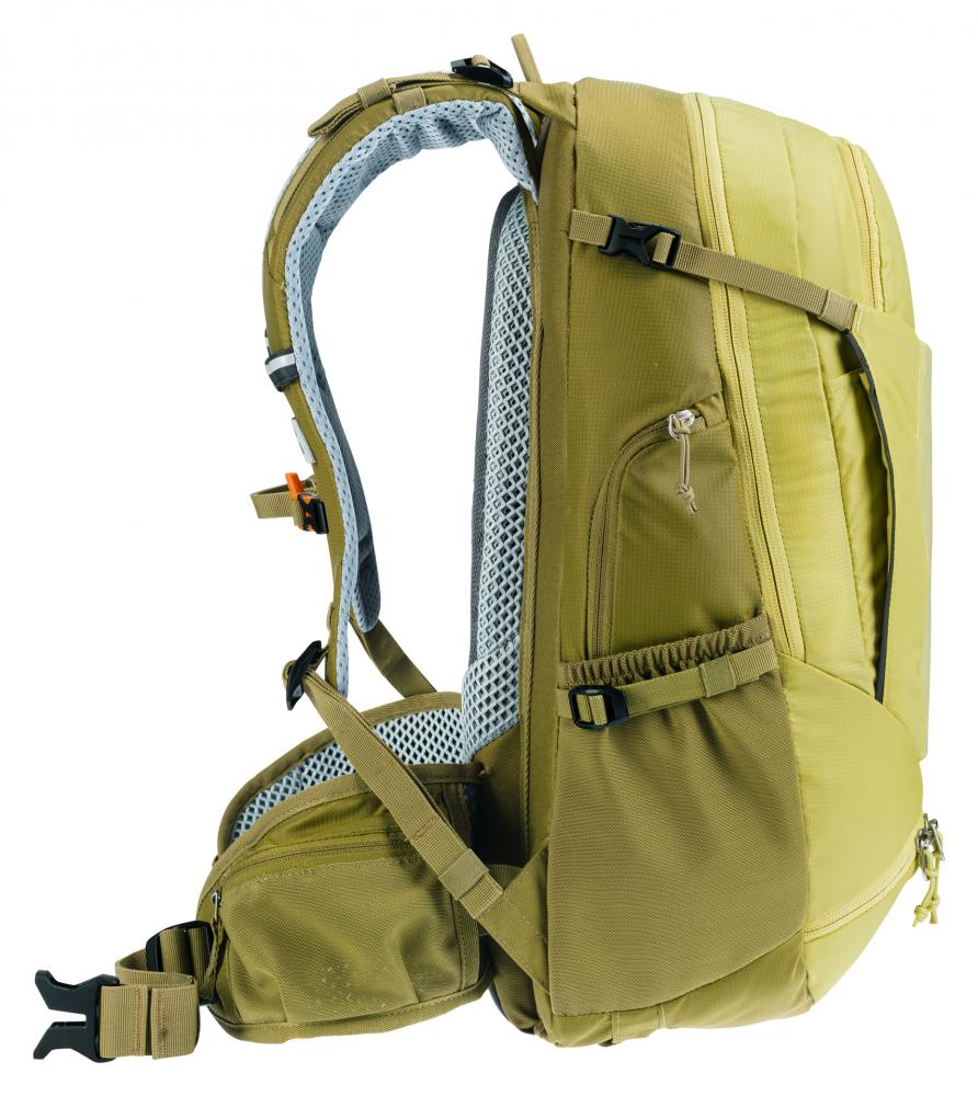 Deuter Trans Alpine 24 Fahrradrucksack 24L Grün - Kompakter Tourenrucksack für Mountainbike-Tagestouren