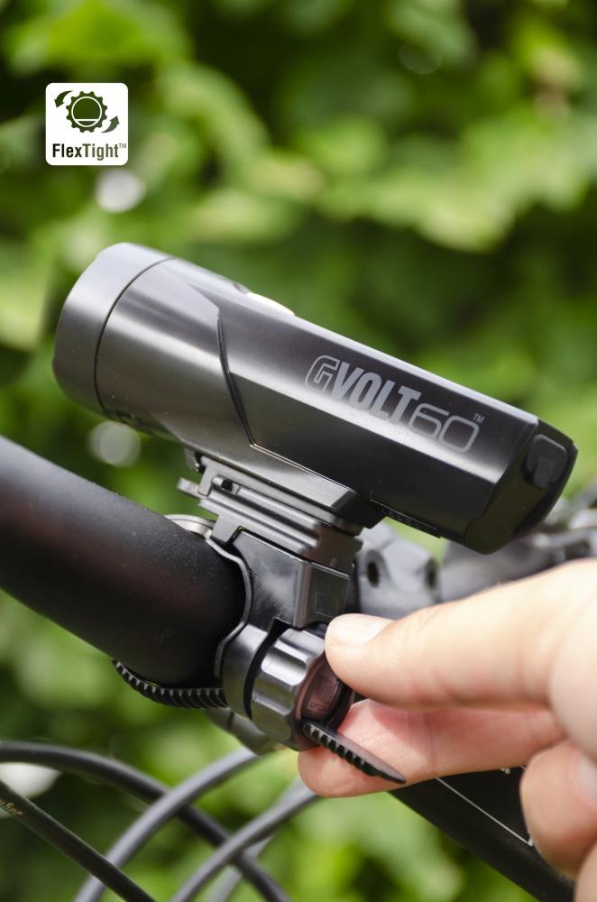 CATEYE Frontlicht GVolt 60 - HL-EL550GN 60 - starkes, USB-aufladbares Fahrradlicht