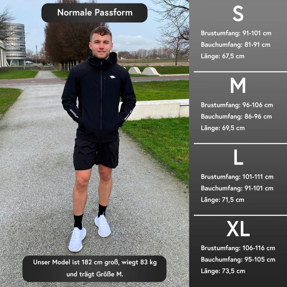 Valkental Herrenjacke Softshell XXL schwarz