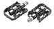 Voxom Pedal Touring SPD-Pe18 schwarz beidseitig (Plattform/Spd) Cr-Mo Achse Aluminium-Körper
