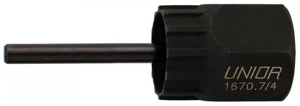 Unior Shimano Zahnkranzabzieher inkl Führung für Kassettenkränze 1670.7/4