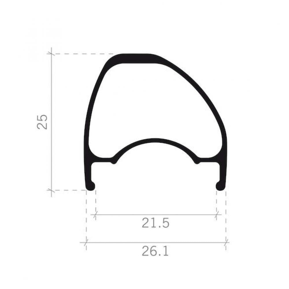 FSA Laufradsatz Non-Series Off-Road 27,5" 584 x 21,5 mm Schwarz - tubelessfähiger MTB-Laufradsatz