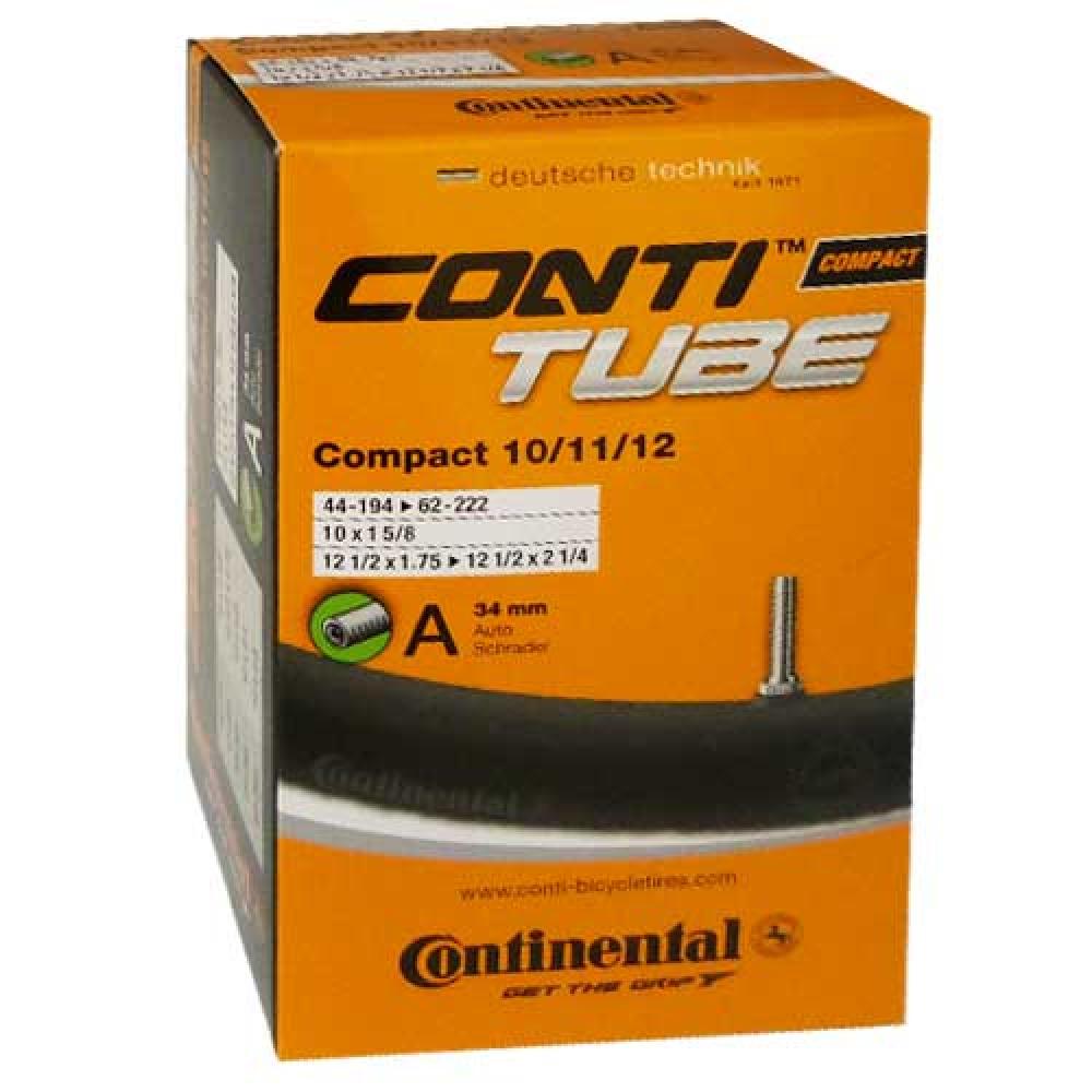 Continental Fahrradschlauch Conti Compact 10/11/12 Zoll 1.75-2.125 AV 34mm