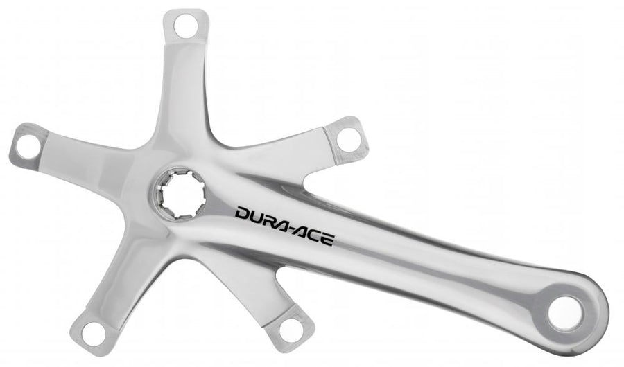 SHIMANO Kurbelgarnitur DURA-ACE TRACK FC-7710 167,5 Silber - Highend Bahnkurbel aktuelle Generation
