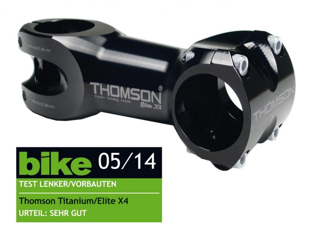 Thomson Ahead Vorbau Elite X4 schwarz 1 1/8" 10° 80mm 31,8mm Lenkerkl.