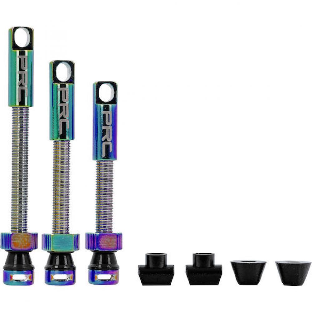 Procraft Tubeless-Ventile 60 mm Oil Slick - Leichte Aluminium-Ventile für tubeless Felgen