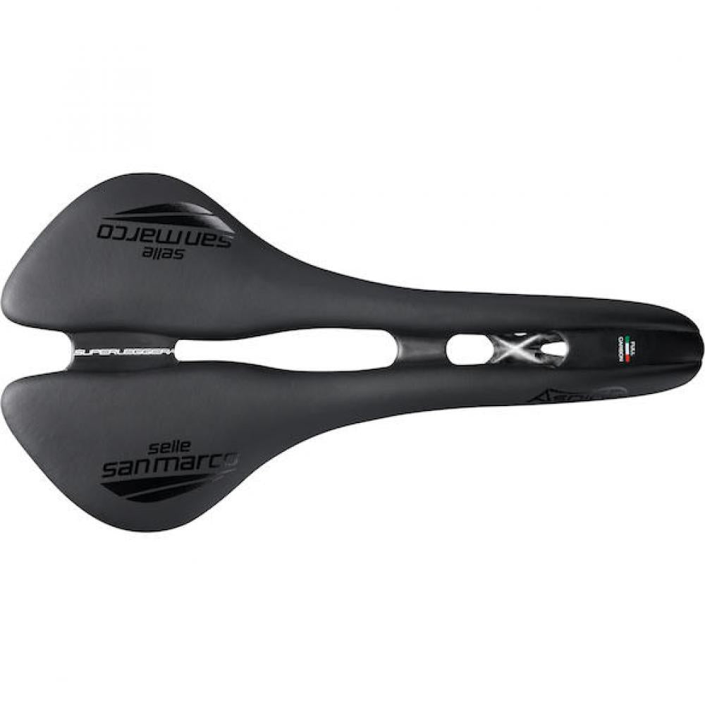 Selle San Marco Sattel Aspide Superleggera 141 x 278 mm Schwarz - ultraleichter Rennradsattel