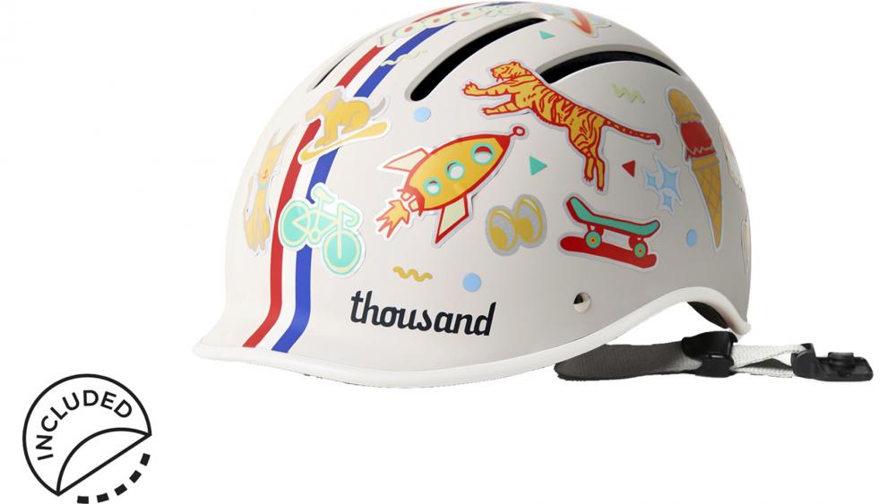 Thousand Toddler Fahrradhelm Speedway Crème XXS 45-49cm - Kinder Unisize, sicherer Kleinkind Helm, leicht & verstellbar