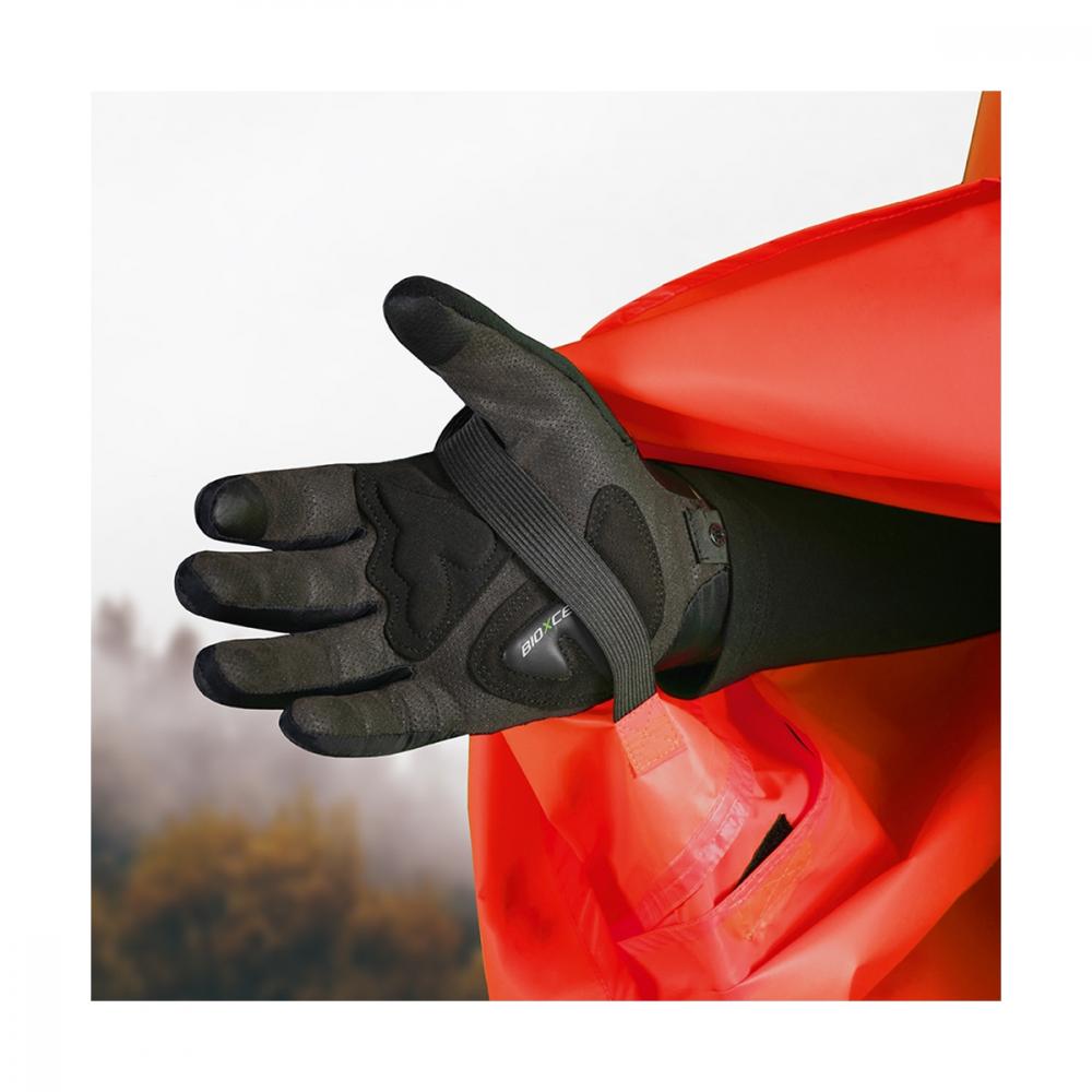 CHIBA Regenponcho - wasserdicht, winddicht, reflektierend, rot, Größe M/L