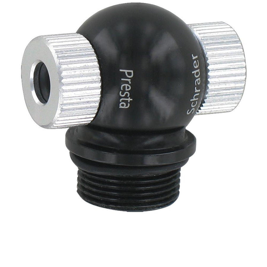 VAR RP-80102 Ventiladapter Aluminium mit Daumenverriegelung - Schrader & Presta