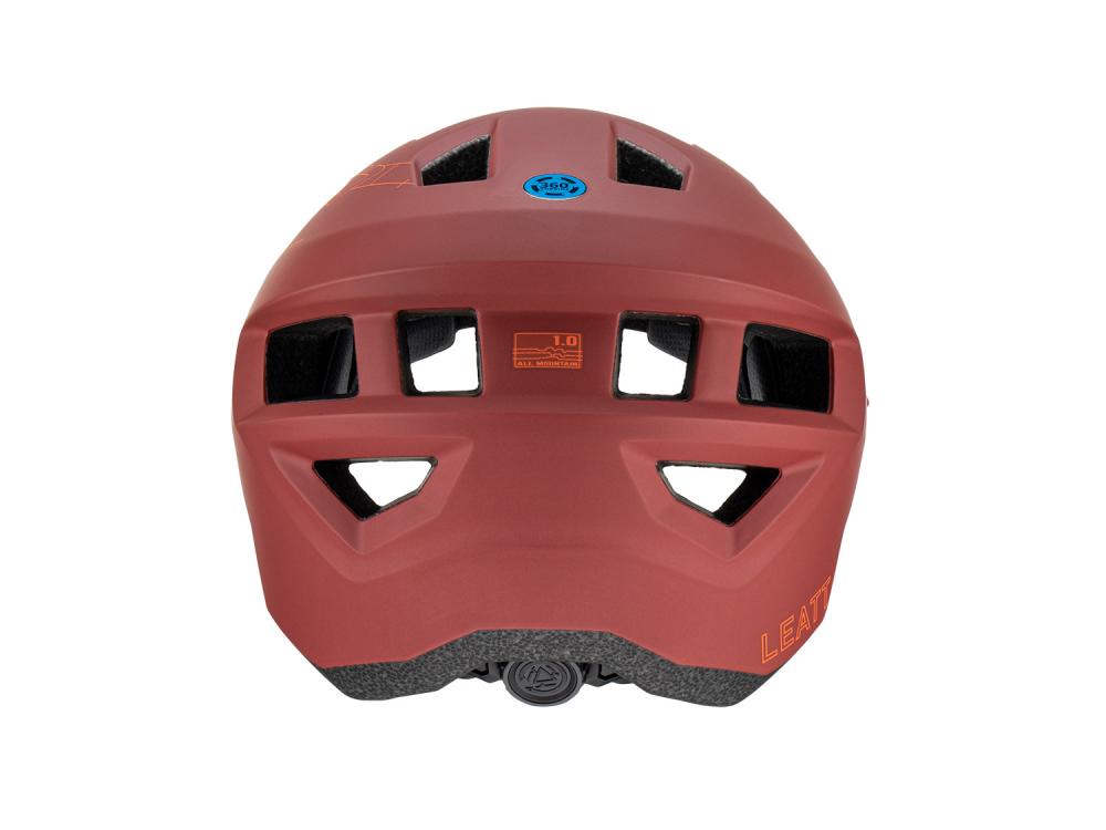 Leatt MTB All Mountain 1.0 Lava Fahrradhelm S, Vorderansicht.