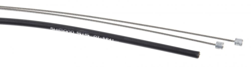 Shimano Schaltzug-Set MTB Edelstahl 3000 mm mit schwarzer Hülle und zwei Innenzügen für präzise Gangwechsel.