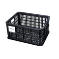 Basil Crate S Fahrradkiste schwarz 17,5L aus Recycling-Kunststoff für Damen-, Herren- und Kinderfahrräder.