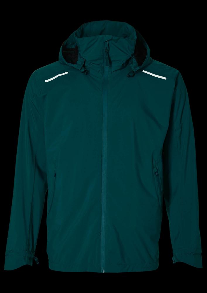 Basil Skane Herren Regenjacke teal green XL - atmungsaktiv & wasserdicht (10.000 WP/MVP), T-Fabric mit DWR-Beschichtung, ergonomischer Schnitt, reflektierend & helmtauglich
