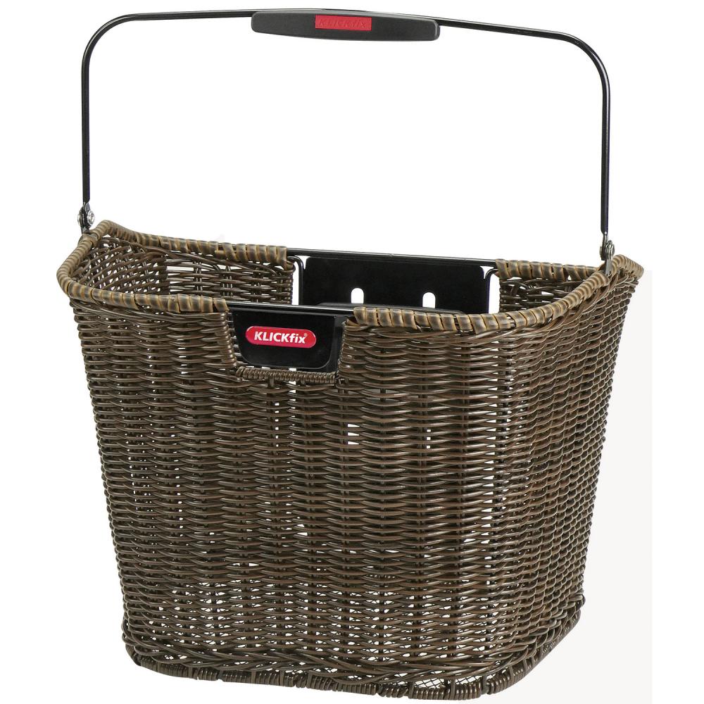 KLICKfix Fahrradkorb Structura braun 28x34x27 cm