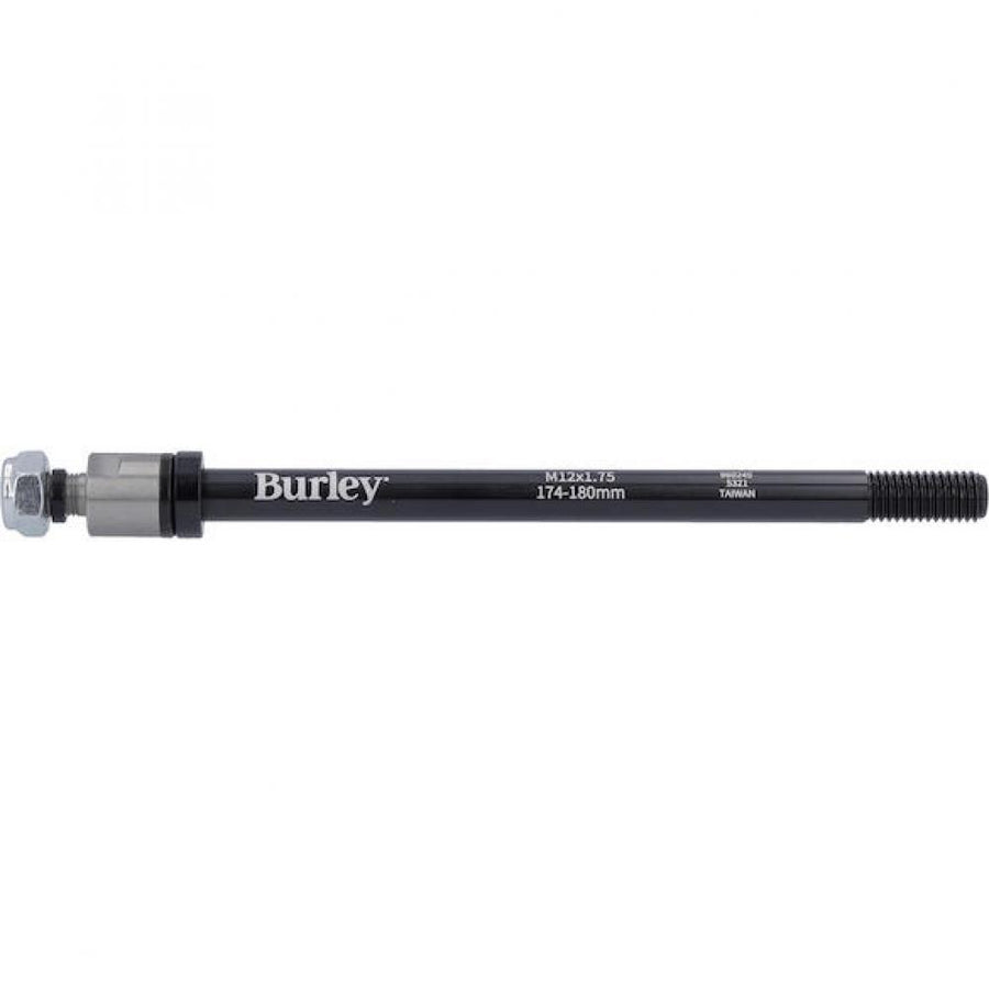 Burley Steckachse für Anhänger M12x1.75, 174-180 mm Schwarz - stabile Verbindung für Bike-Trailer