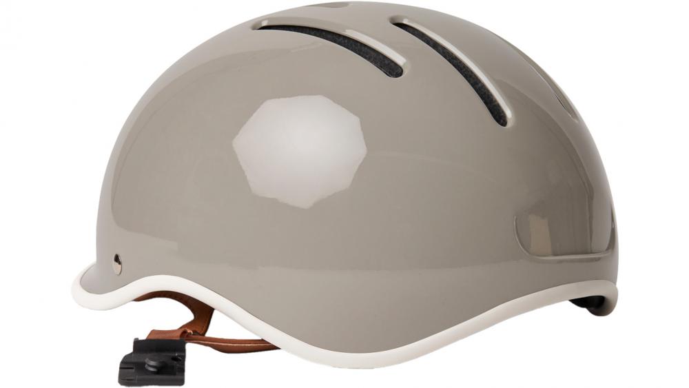 Thousand Heritage 2.0 Dove Grey L - Fahrradhelm Retro Design, Größe 59-62 cm, mattgrau, Sicherheitsverschluss, Belüftung
