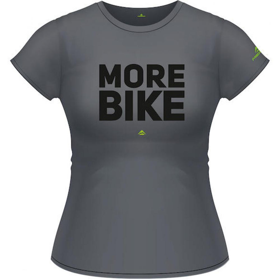 Merida T-Shirt MORE BIKE Edition Damen L Grau - komfortables Bike-Lifestyle Shirt