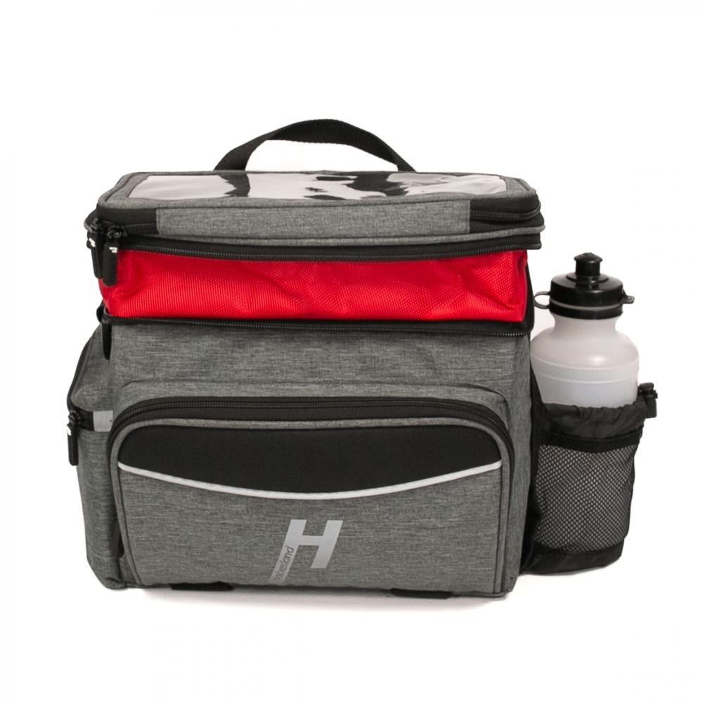 Haberland Lenkertasche Max Plus 10l grau - clevere Organisation am Fahrradlenker