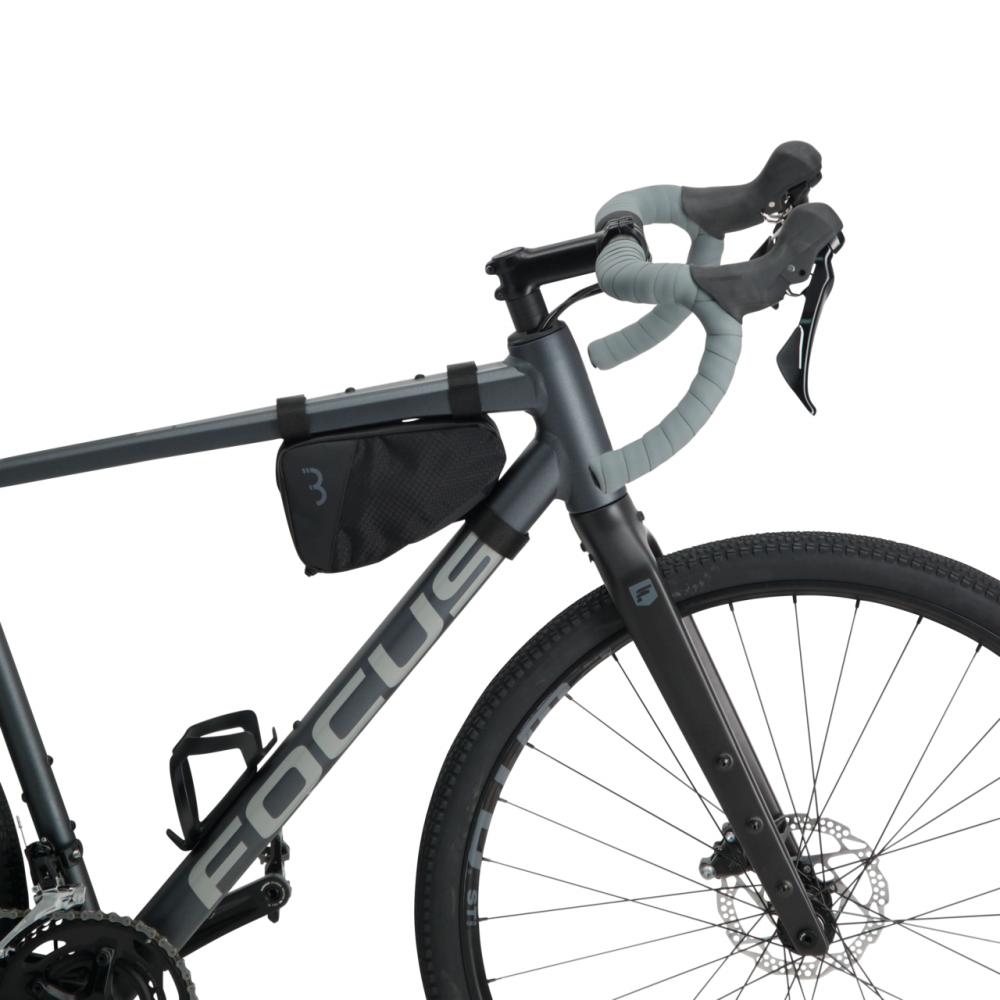 BBB Cycling Rahmentasche CornerCaddy 20x10x7cm 1L schwarz - kompakter Stauraum am Fahrradrahmen