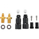 Jagwire Pro Quick-Fit Adapter-Set Shimano - Hydraulik-Anschlussset schwarz/gold