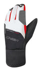 CHIBA Softshell Finger - Radhandschuhe weiß/rot, Größe 6,5, winddicht & atmungsaktiv
