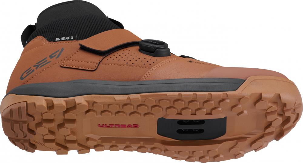 SHIMANO Fahrradschuhe GE900GTX Herren/Damen MTB SPD Größe 40 Braun - wasserdicht mit GORE-TEX