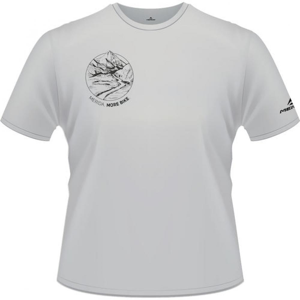 Merida T-Shirt MERIDA Mountain Edition Herren M Grau - atmungsaktives Funktionsshirt
