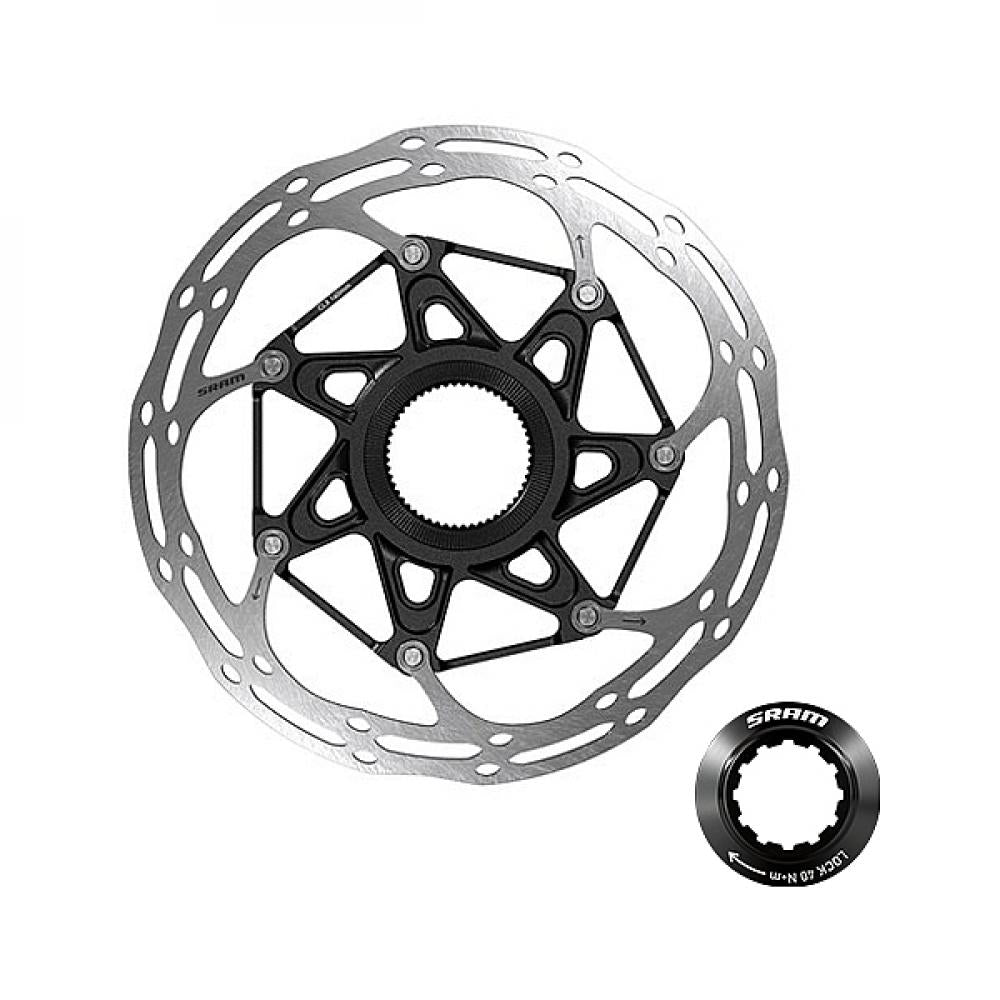 SRAM Centerline X Rounded 2-teilig 180 mm Centerlock - leise, kraftvolle Bremsperformance
