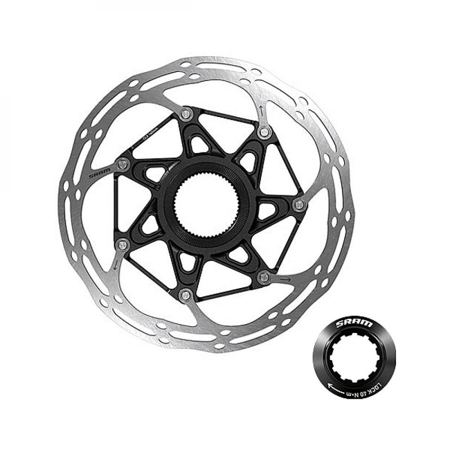 SRAM Centerline X Rounded 2-teilig 180 mm Centerlock - leise, kraftvolle Bremsperformance