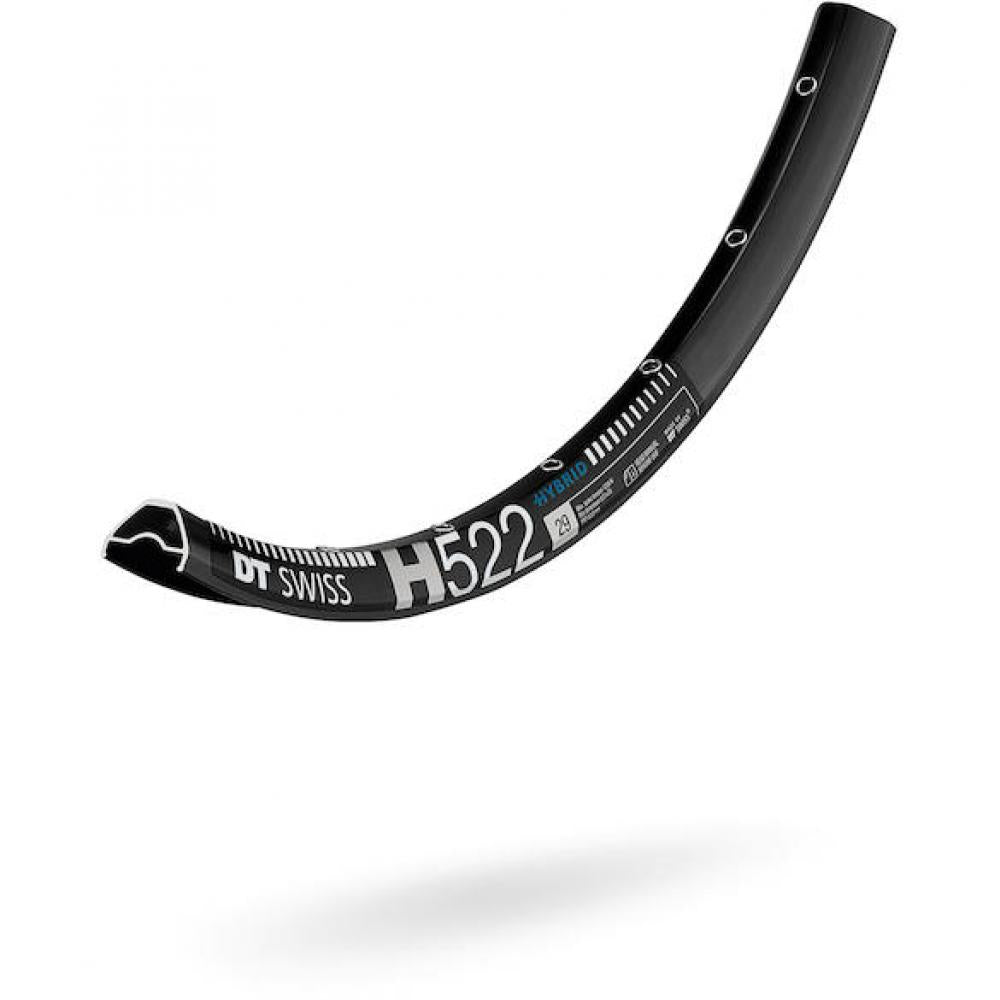DT Swiss Felge HYBRID H 522 29"/25 mm 28 Loch Schwarz - robuste E-MTB-Felge fürs Gelände