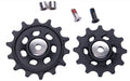 SRAM NX Eagle 12-fach Schaltrollen-Kit mit 2 schwarzen Ersatz-Schaltrollen, Distanzhülsen und Schrauben.