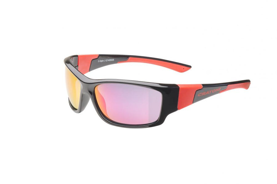 Cratoni Sportbrille C-Spin black-red glossy Größe UNI