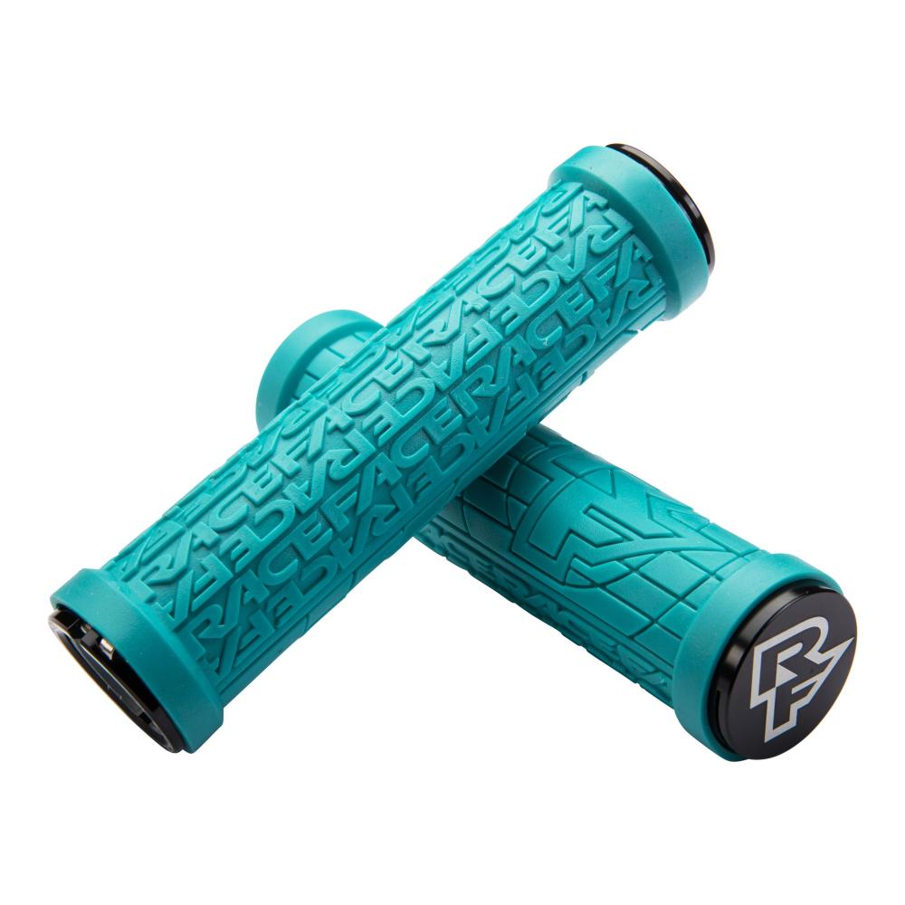 Race Face Grippler Lock-On Griff, 30mm, turquois türkis - sicherer Halt und Kontrolle