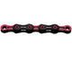 KMC DLC 11 WAXED Fahrradkette 11-fach Schwarz-Pink - Diamond Like Coating