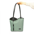 Haberland Lenkertasche Melanie salbei/schwarz - flexible Rucksack-Lenkertasche für Alltag & Tour