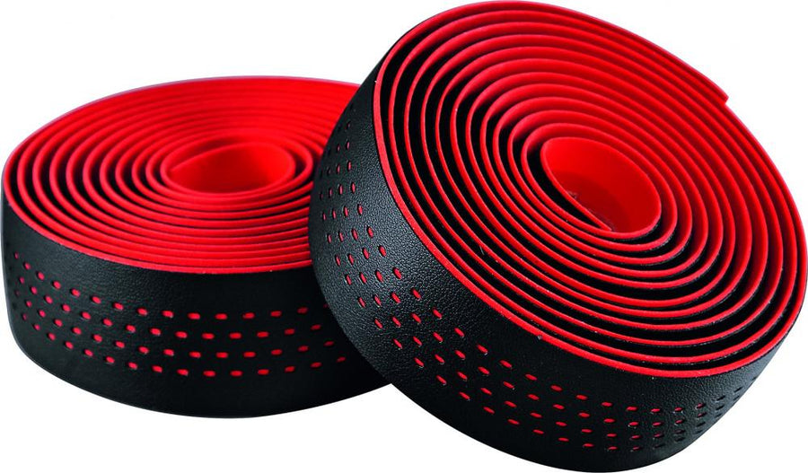 Merida Lenkerband Soft Onesize Schwarz/rot - maximaler Grip und Vibrationsdämpfung