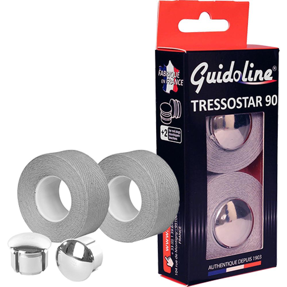 Velox Lenkerband TRESSOSTAR 90 Karton mit Stopfen Baumwolle grau