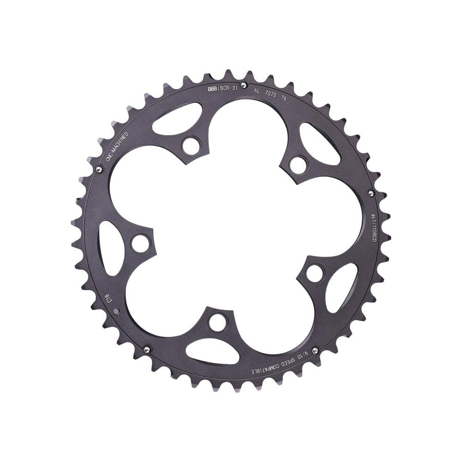 BBB Cycling BBB Kettenblatt CompactGear 48T/110mm anthrazit 48T/110mm anthrazit - effizientes Rennrad-Tuning