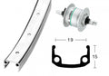 Bike-Parts Laufrad|Vorderrad 28x1 3/8 Zoll Nabendynamo DH-C3003 silber Festachse 36-Loch Alu-Kastenfelge silber Zink-Speichen