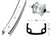 Bike-Parts Laufrad|Vorderrad 28x1 3/8 Zoll Nabendynamo DH-C3003 silber Festachse 36-Loch Alu-Kastenfelge silber Zink-Speichen