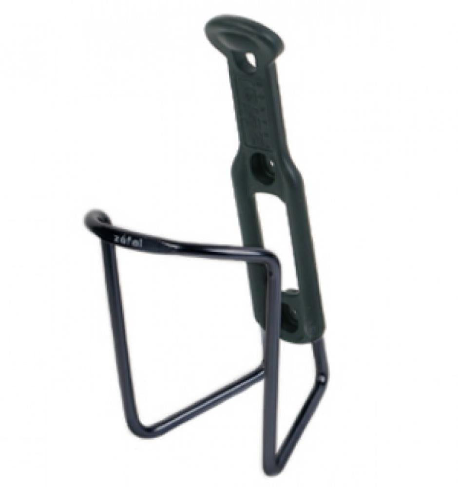 Zefal Trinkflaschenhalter aus schwarzem Aluminium für Fahrräder.