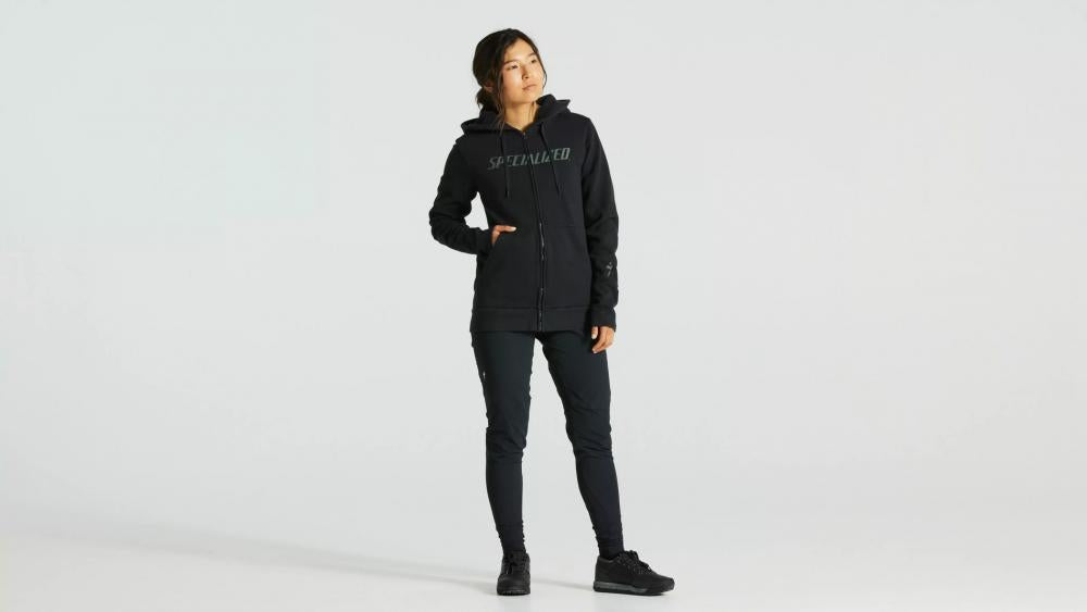 LEGACY Bekleidung WORDMARK ZIP-UP HOODIE WMN BLK M