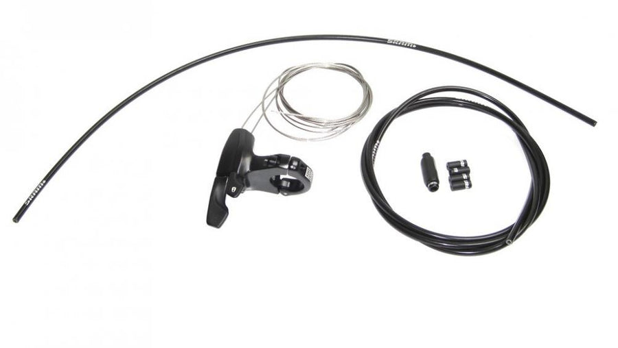 RockShox Remote Upgrade Kit links oben 2013-2016 OneL Full Sprint Remote Only mit Hebel, Zügen und Hüllen.