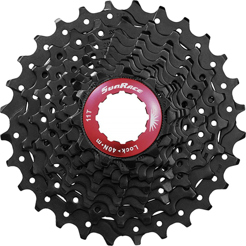 SunRace, Kassette 10-fach, schwarz 11-28, 11-12-13-14-15-17-19-21-24-28, CSRX0 TAS-BOX B