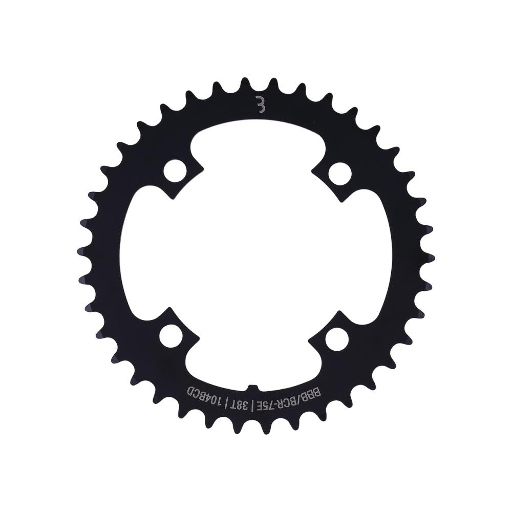 BBB Cycling BBB Chainring E-bikeGear steel 38T 104 Schwarz - robustes E-Bike-Kettenblatt für Nabenschaltung